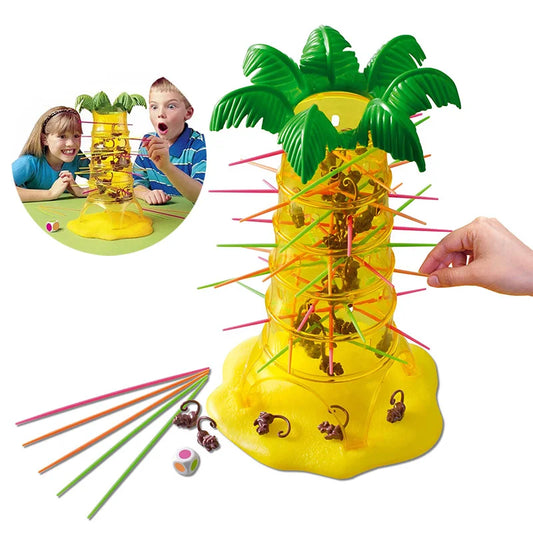 Monkey Climbing Tree Game Kid Interactive Balances Tabletop Board Parent-Child Party Monkey Down Fun Game Educational Toy Gfit