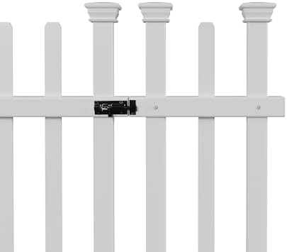 35ft H x 5ft W Vinyl Picket Fence Gate Kit with 1 Gate