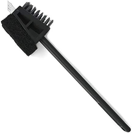 Norpro Heavy Duty 145 Grill Brush with Scraper and Scour Pad