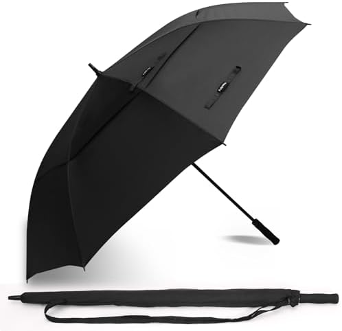 72 Inch Large Windproof Golf Umbrella With Double Canopy