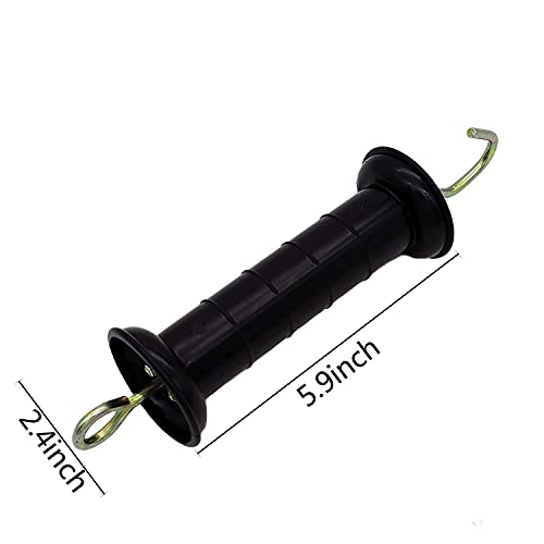Rotating Electric Fence Gate Handle with Insulators