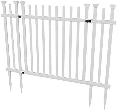35ft H x 5ft W Vinyl Picket Fence Gate Kit with 1 Gate