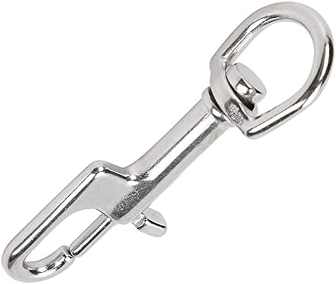 Qiilu Durable Stainless Steel Diving Clips Ergonomic Design 90mm