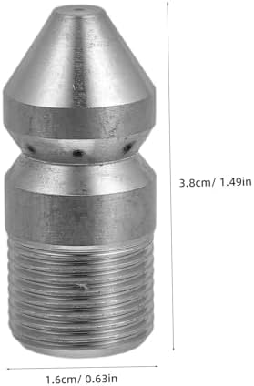 Unstuck Cleared with Power High-Pressure sewer Cleaning Jet Nozzle