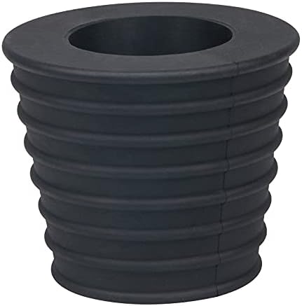 Patio Umbrella Cone Stand Black Tapered Design for Outdoor Use