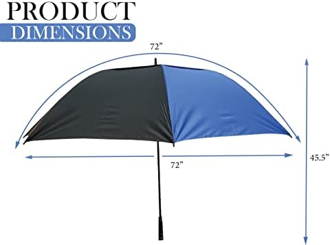 JEF World of Golf 72 Inch Sport Umbrella