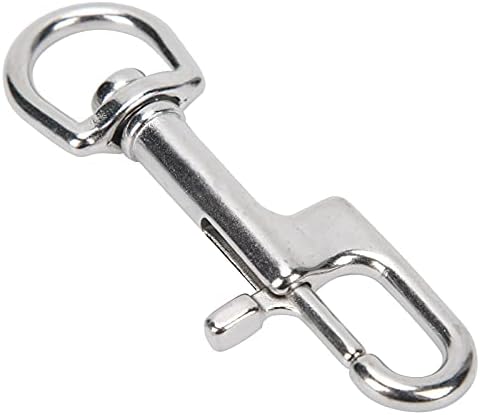 Qiilu Durable Stainless Steel Diving Clips Ergonomic Design 90mm
