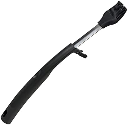 Mr Bar-B-Q Basting Brush Black Elevates tool head to prevent messes