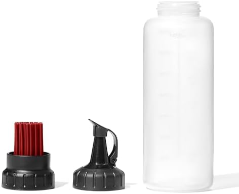 OXO Good Grips Delightful Grilling Tool Set Basting Bottle with Valve Clear