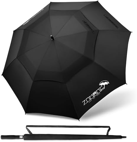 ZOMAKE Golf Driver - Oversized Windproof Umbrella w Double Canopy