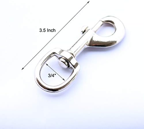 4 Pcs 35 In Flag Swivel Snap Hooks - Heavy Duty Eye Bolt Clips