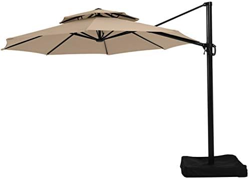 Garden Winds Replacement Canopy for Offset YJAF-819R Umbrella