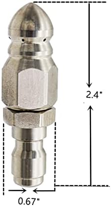 MIZORLIE Pressure Washer Sewer Jetter Nozzle 5000 PSI 1 Set