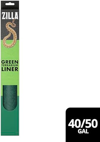 Zilla Reptile Terrarium Bedding Substrate Floor Liner Green