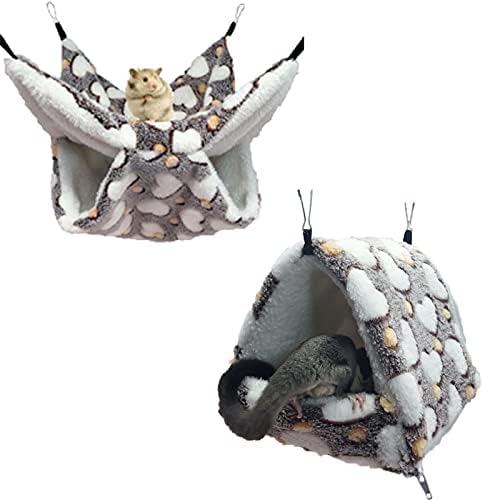 2 Pieces Small Pet Cage Hammock for Guinea Pigs
