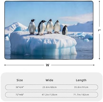 Antarctic Penguin Flannel Mat
