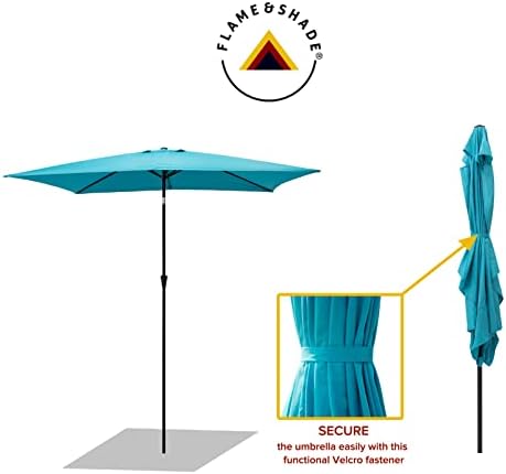 Versatile Outdoor Umbrella FLAMESHADE 65x10ft