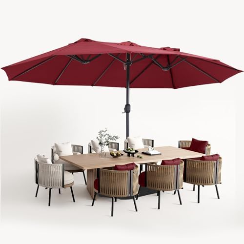 MasterCanopy patio umbrella with base