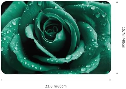 SHIRMDIY Green Rose Door Mat