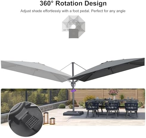 orpellona swivel patio umbrella