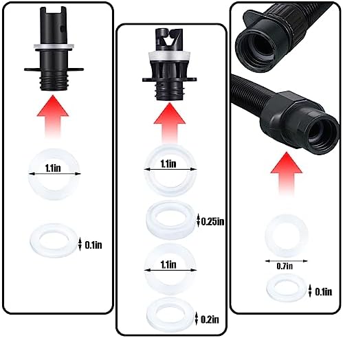 Therwen 8-Piece Air Hose Kit Pumping Set for Stand-Up Paddleboarding
