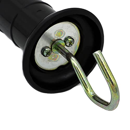 Rotating Electric Fence Gate Handle with Insulators