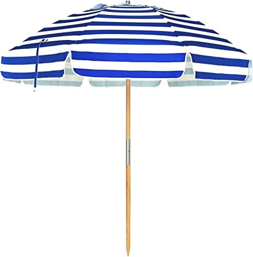 75ft Heavy Duty Beach Umbrella for Wind Resistance and Style