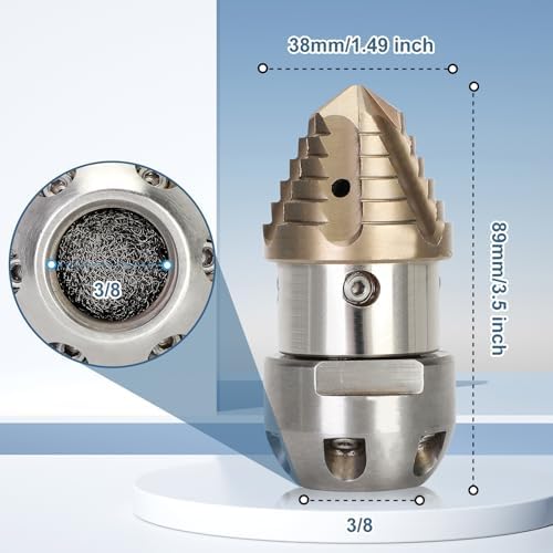 Anrain 38 NPT Sewer Jetter Nozzle with 2-Year Warranty