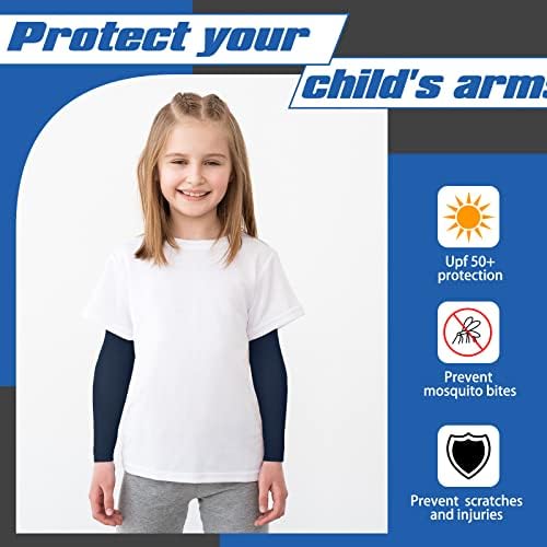 Xuhal Kids Arm Sleeves for Basketball Baseball UV Protection