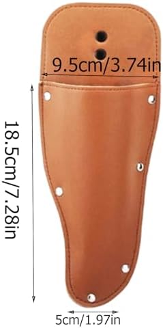 2-Piece Garden Pruner Holster - Durable Premium Leather Scabbard