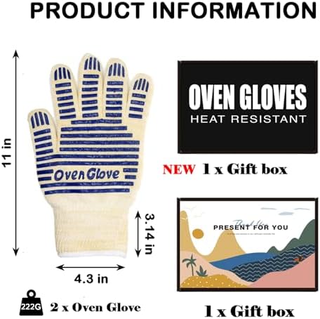 Heat-Resistant Oven Gloves 540F
