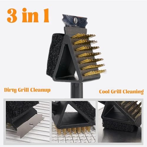 10-Piece BBQ Mop and Grill Brush Set for Ultimate Grilling Success