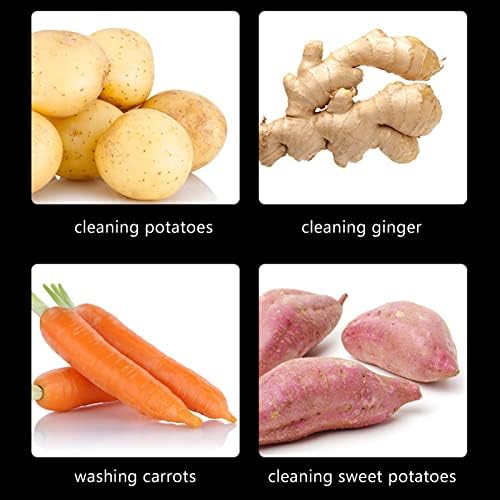 Buchaois Dual-Purpose Fruit Vegetable Nail Cleaning Brush