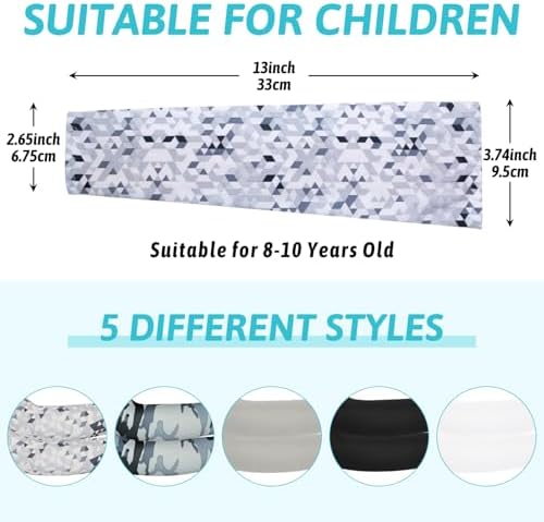 Kids Baseball Arm Sleeves UV Protection Cooling Compression for Boys Girls
