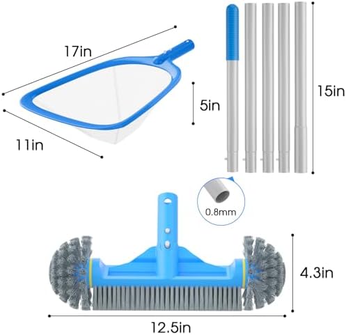 3PCS Pool Cleaning Kit High-Quality Tools for Easy Maintenance