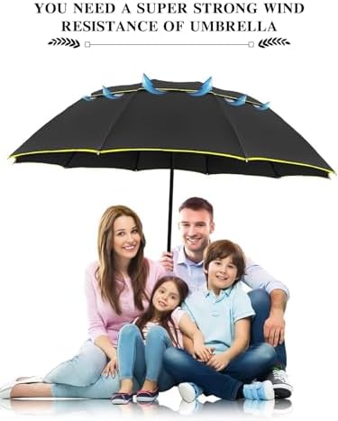 Kalolary UPF 50 UV Protection Golf Umbrella 62 for Men and Women