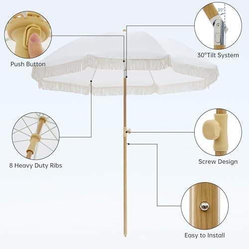 Aohanoi Outdoor Umbrella Eco-Friendly Shade Rain Protection