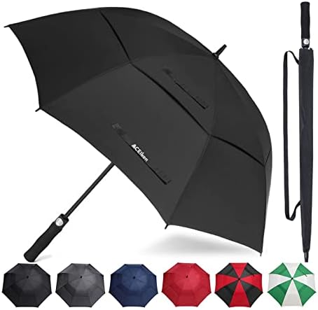 Big Smooth Waterproof - 62-Inch Golf Umbrella for Golfers on the Go