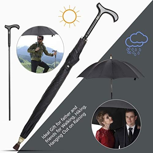 2-in-1 Windbreak Umbrella for hiking camping and rain