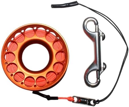 98FT Aluminum Diving Reel with Orange Line
