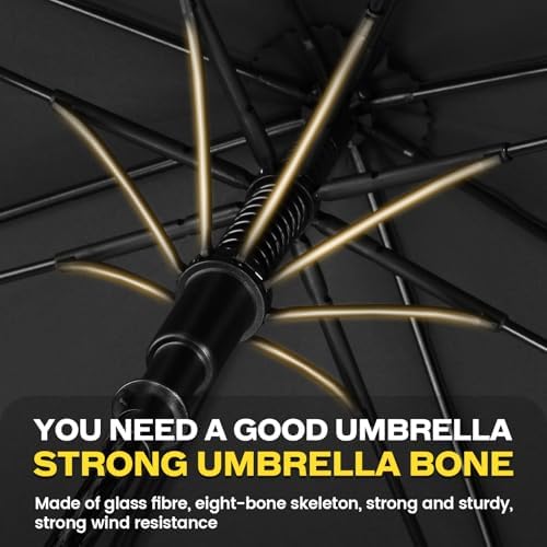 ZOMAKE Golf Driver - Oversized Windproof Umbrella w Double Canopy