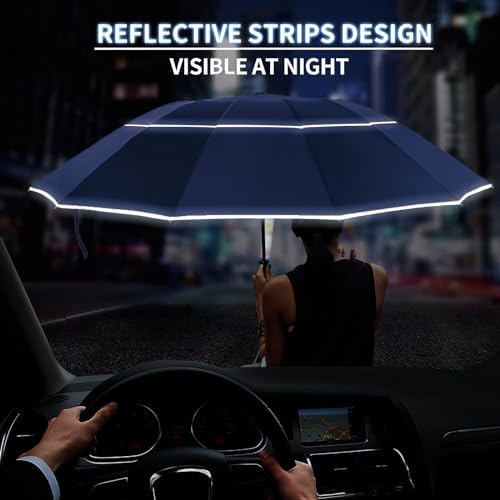 54 Inch Inverted Golf Umbrella Windproof for Rain
