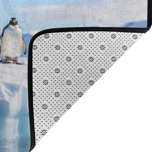 Antarctic Penguin Flannel Mat