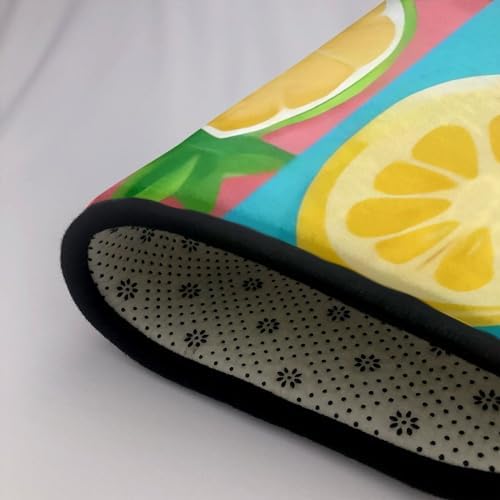 Colorful Fruits Flannel Non-Slip Mat 36x24 inches