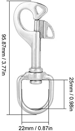 Sturdy 95mm 316 Stainless Steel Snack Bar Hook Diving Fastener