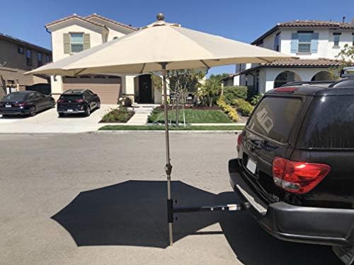 Easily Mount Your Umbrella - Durable Secure Hitch Mount for Outdoor Use