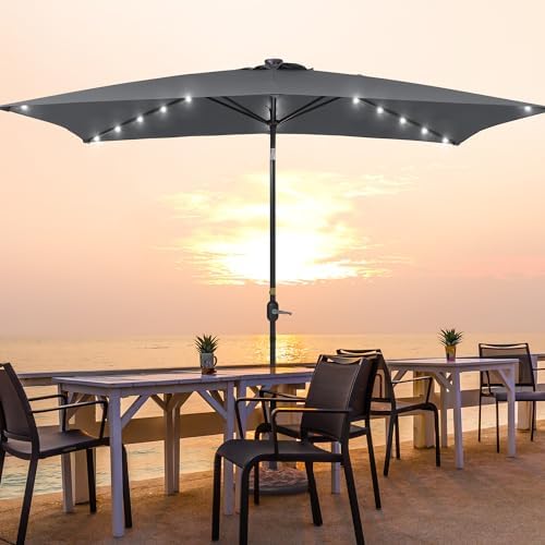 10x65ft patio umbrella with solar lights