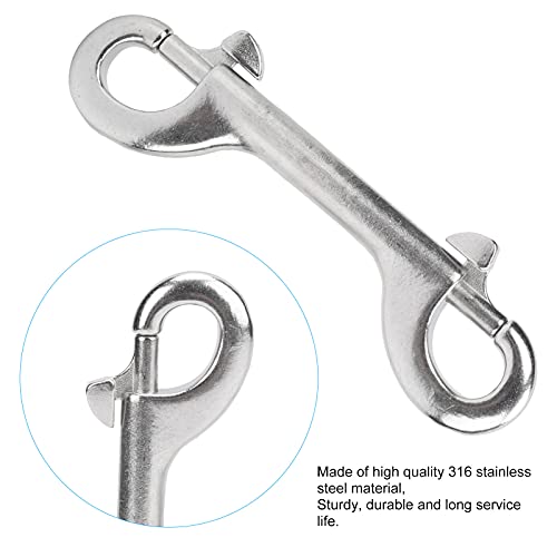 Sturdy 316 Stainless Steel Double-Ended Snap Hook