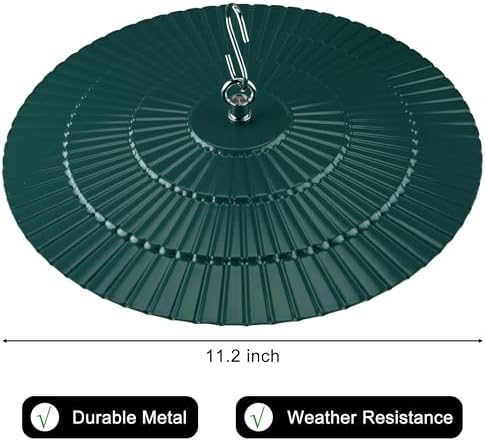 Eyrosa 112-inch Metal Feeder Rain Guard 2-Pack