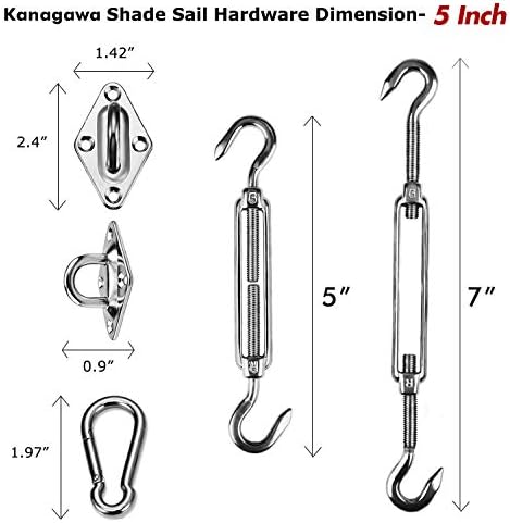 High-Quality Shade Sail Hardware Kit for Outdoor Use
